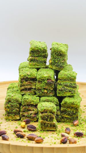 Çikolatalı Antep Fıstıklı Saray Lokum