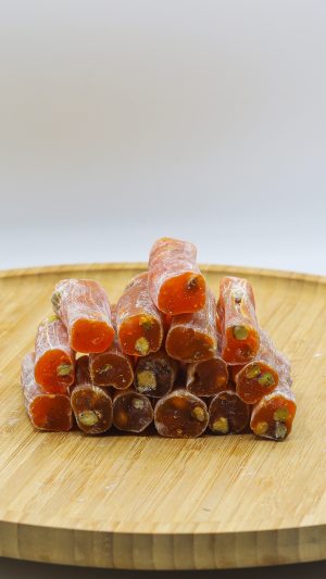 Portakallı Antep Fıstıklı Fitil Lokum